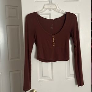 Brown fall shirt